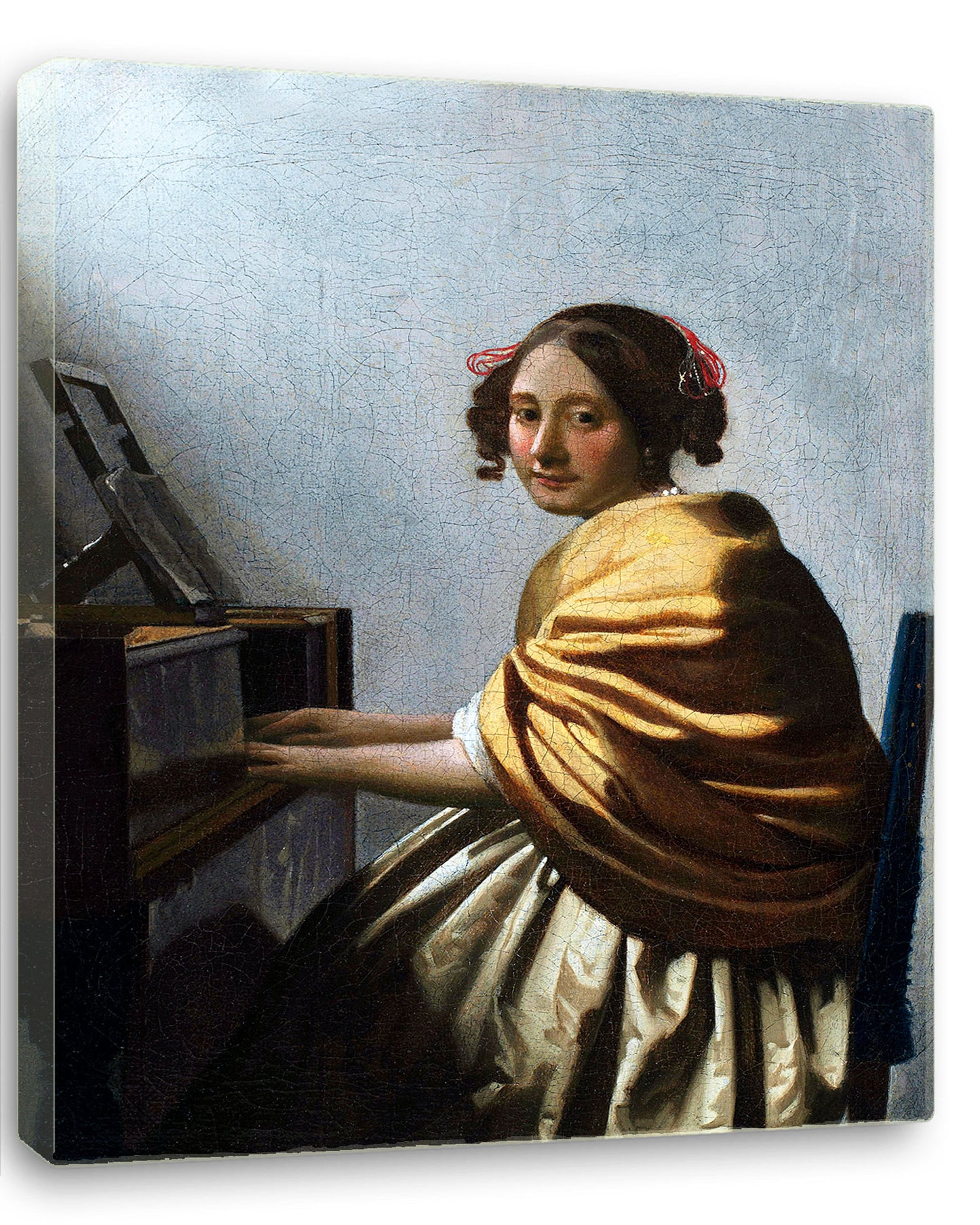 A young Woman seated at the Virginal by Johannes Vermeer