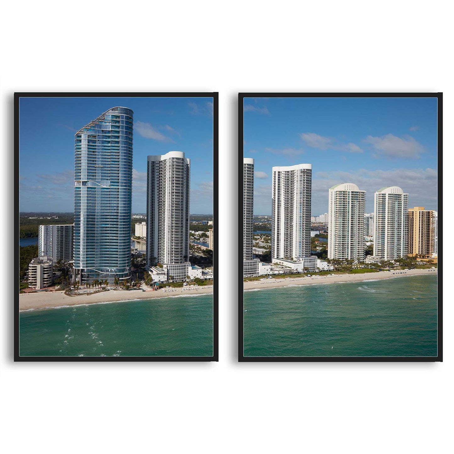 Aerial view of Miami Beach | Choose Style | Size & Trim Color