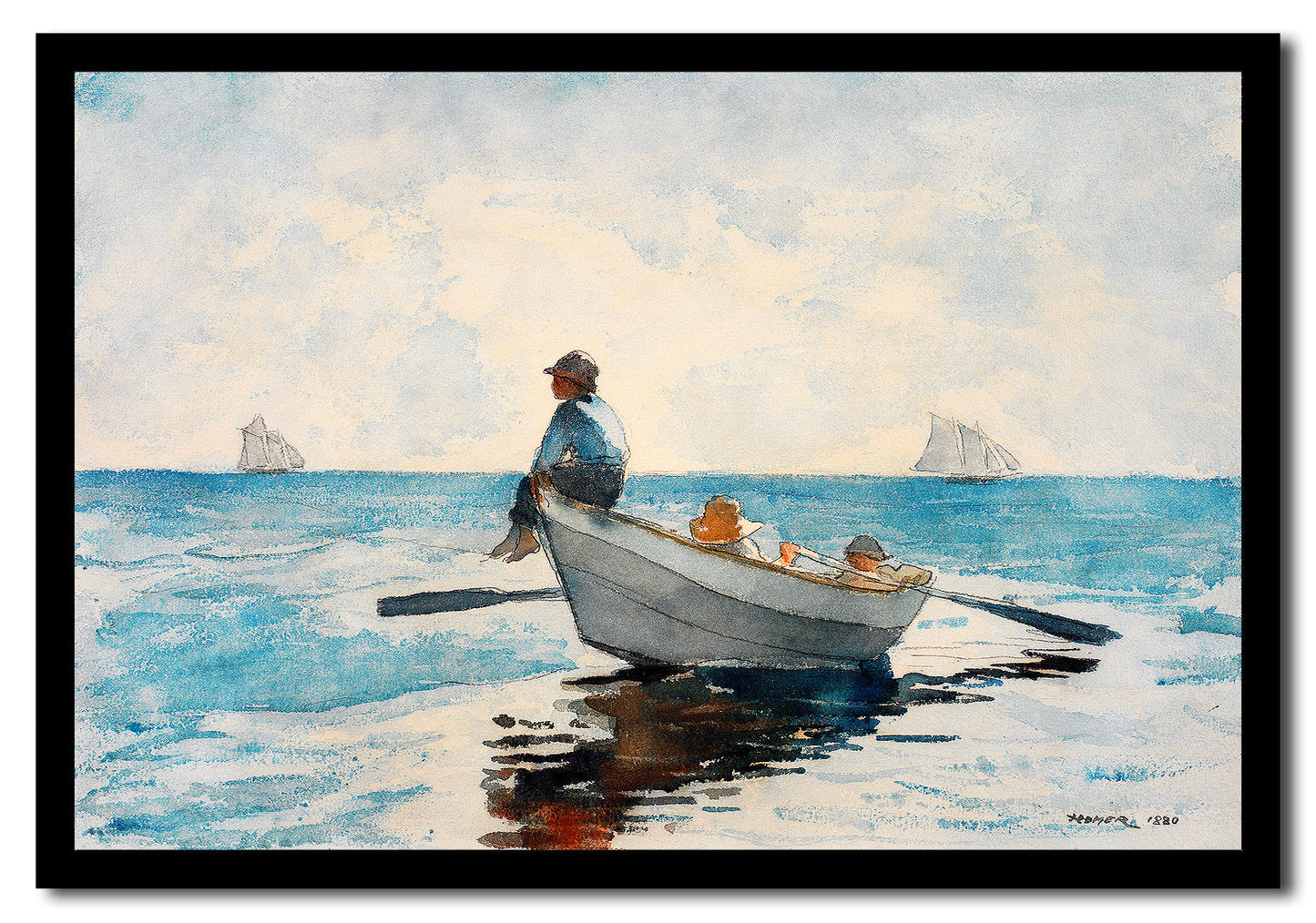 Boys in a Dory (1880) by Winslow Homer