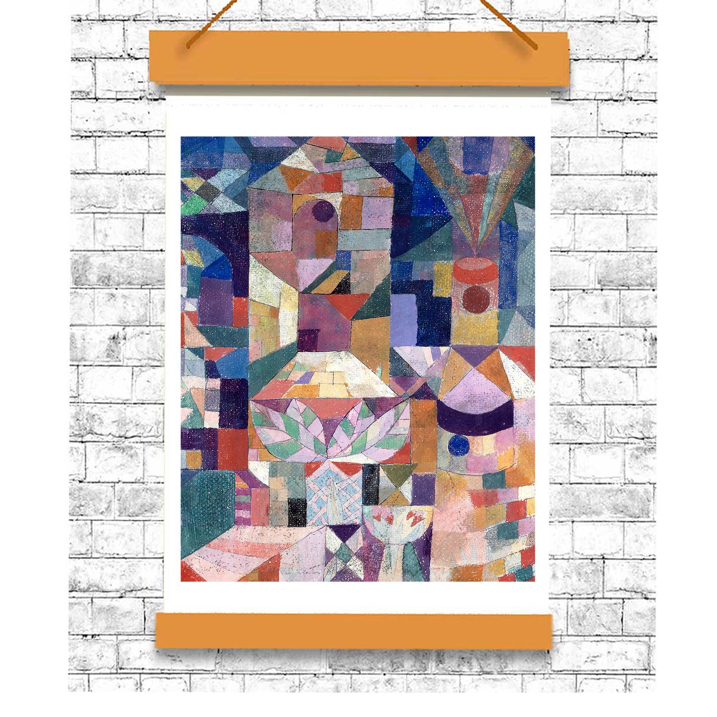 Burggarten (1919) by Paul Klee - Buy Print Only or Mounted with Choice of Accent Color