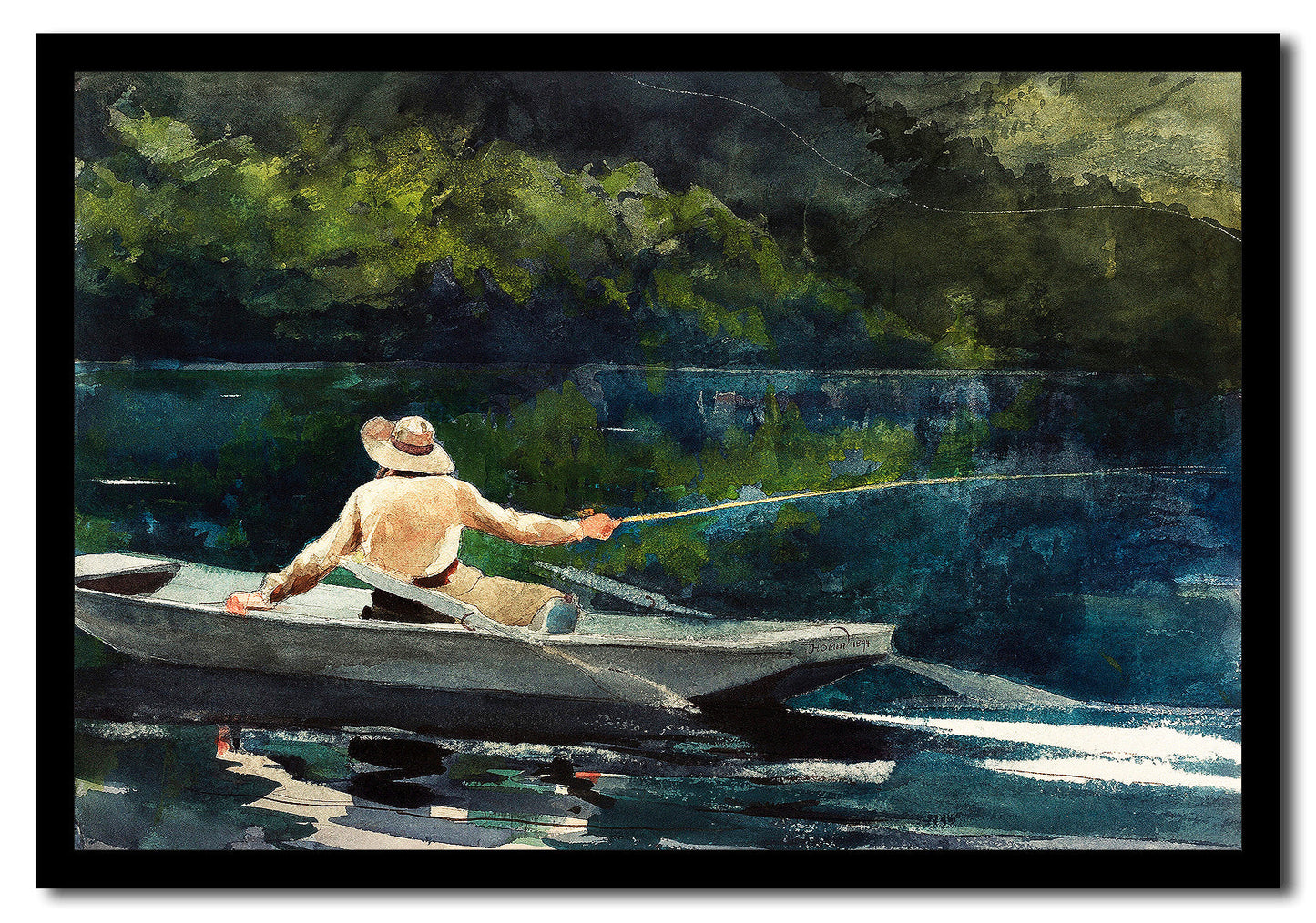 Casting, Number Two (1894) by Winslow Homer