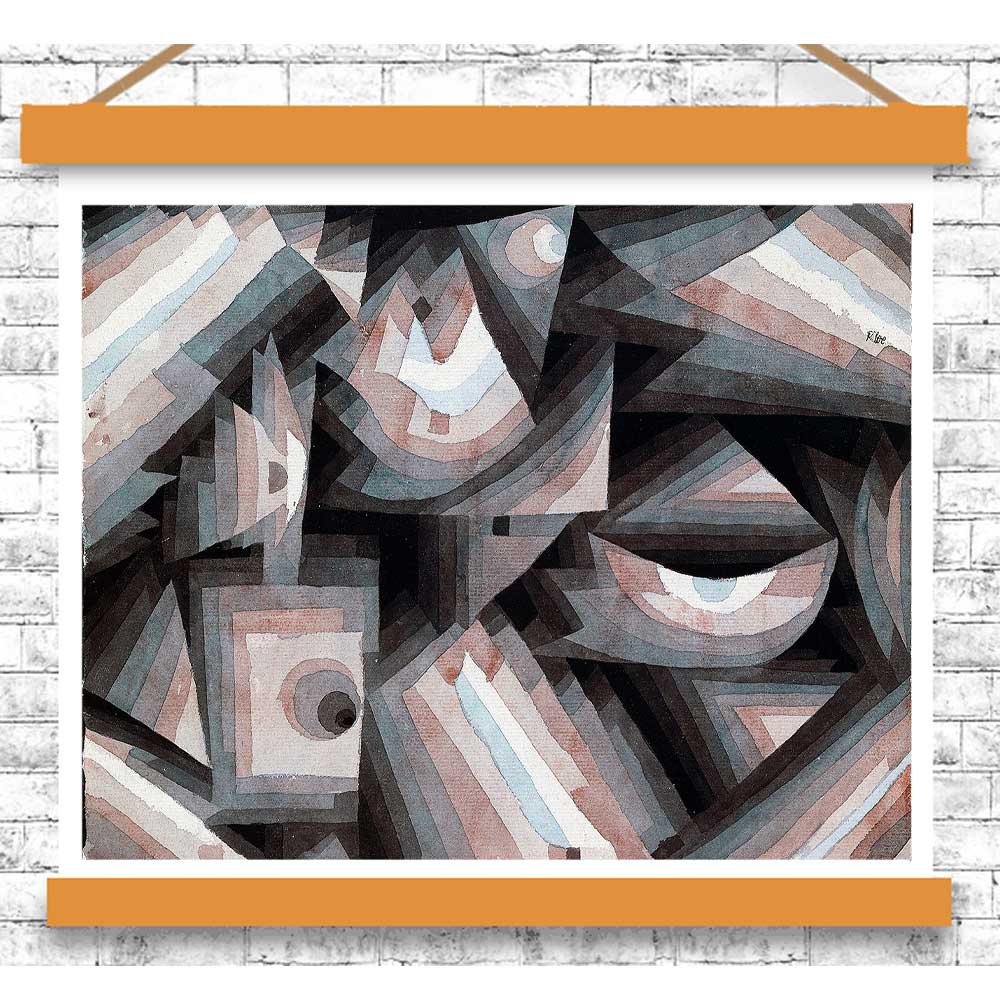 Crystal gradation (1921) by Paul Klee - Buy Print Only or Mounted with Choice of Accent Color
