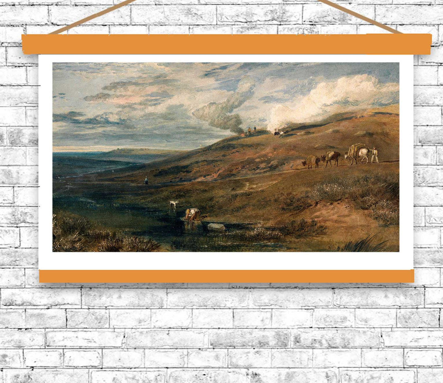 Dartmoor by J.M.W. Turner - Buy Print Only or Mounted with Choice of Accent Color (Copy)