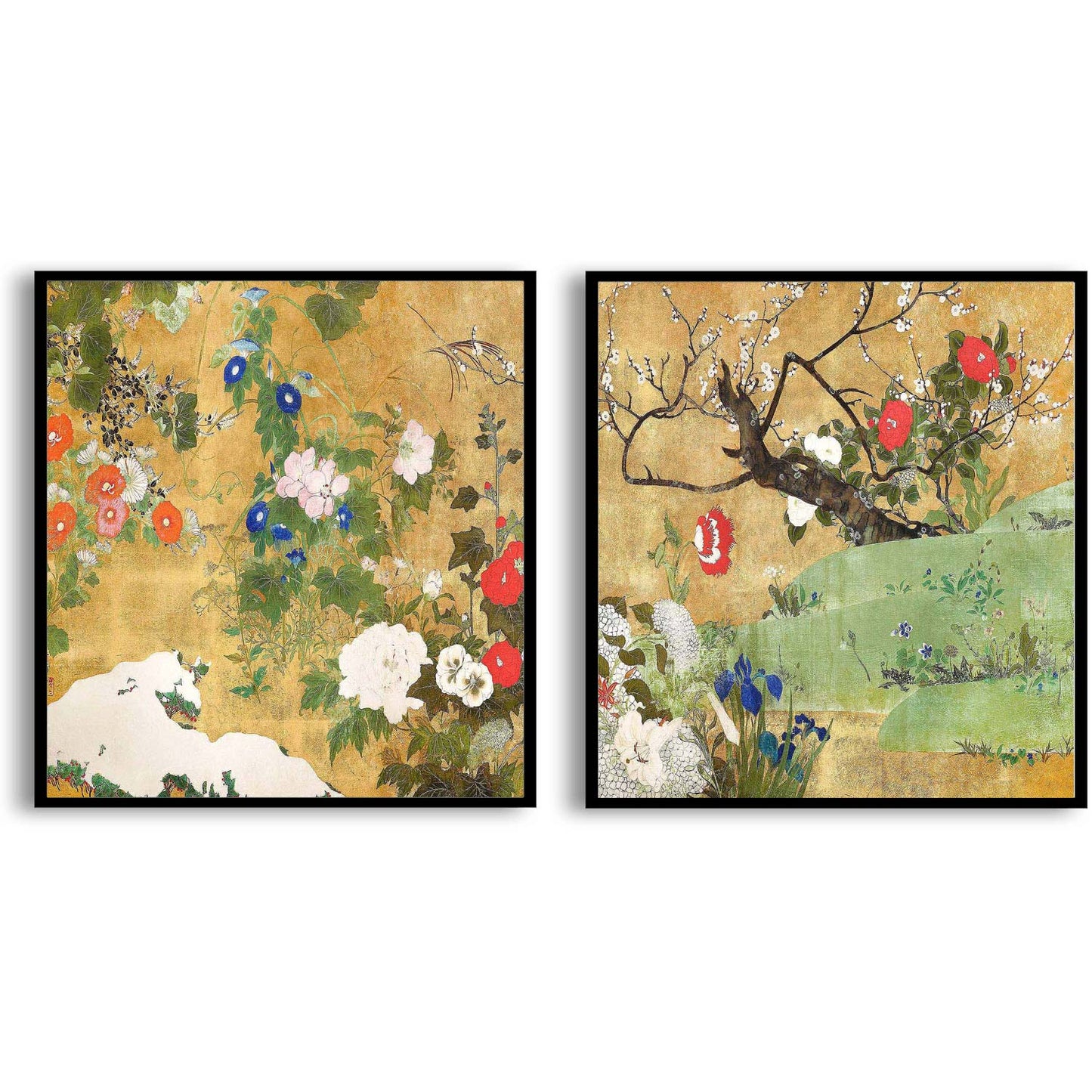 Flowers of the four seasons Satio Ippo | Choose Style | Size & Trim Color