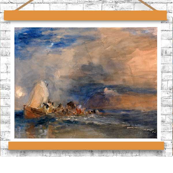 Folkestone by J.M.W. Turner - Buy Print Only or Mounted with Choice of Accent Color
