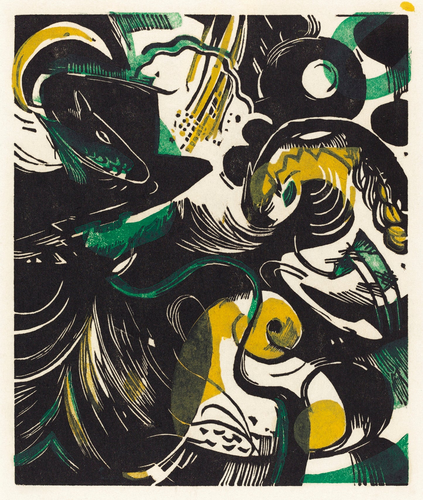 Genesis II (Schopfungsgeschichte II) (1914) by Franz Marc