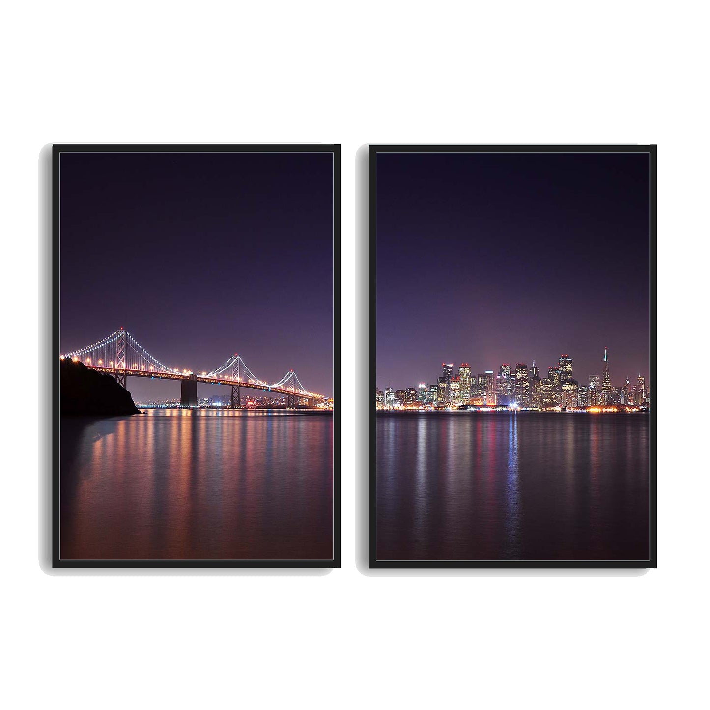 Golden Gate Bridge at Night | Choose Style | Size & Trim Color