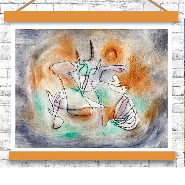 Howling Dog (1928) by Paul Klee - Buy Print Only or Mounted with Choice of Accent Color