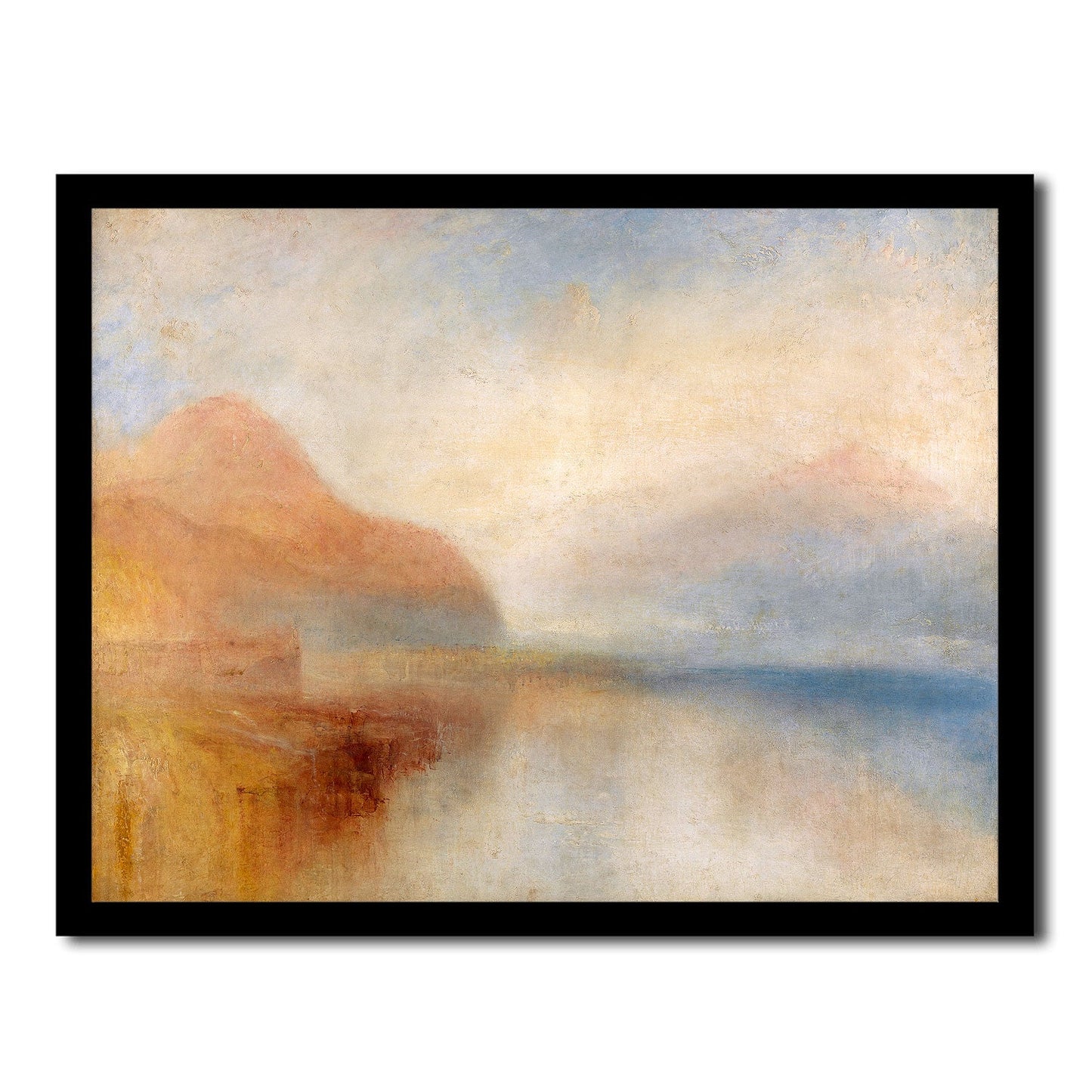 Entrance to the Port of Honfleur by Johan Jongkind- Buy Print Only or Mounted with Choice of Accent Color