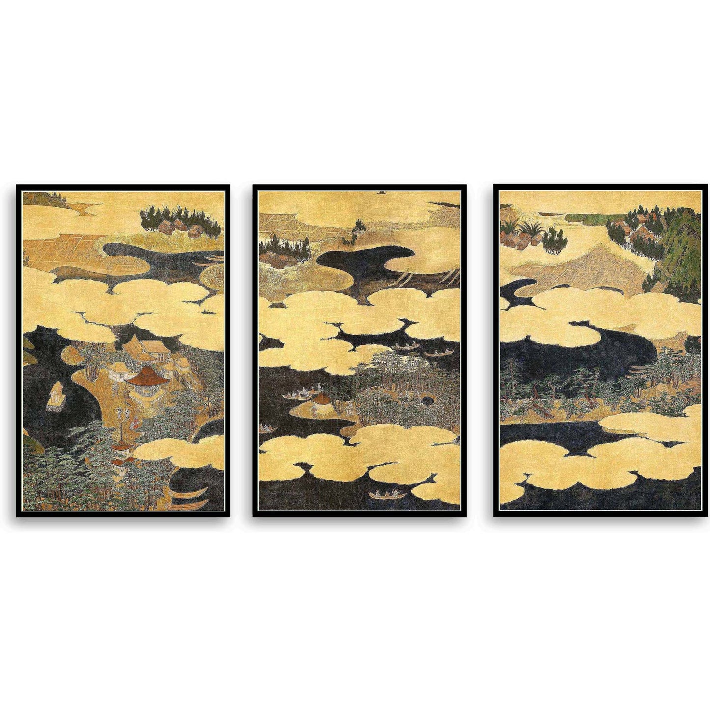Japanese View of Ama No Hashidate (17th-century) | Choose Style | Size & Trim Color