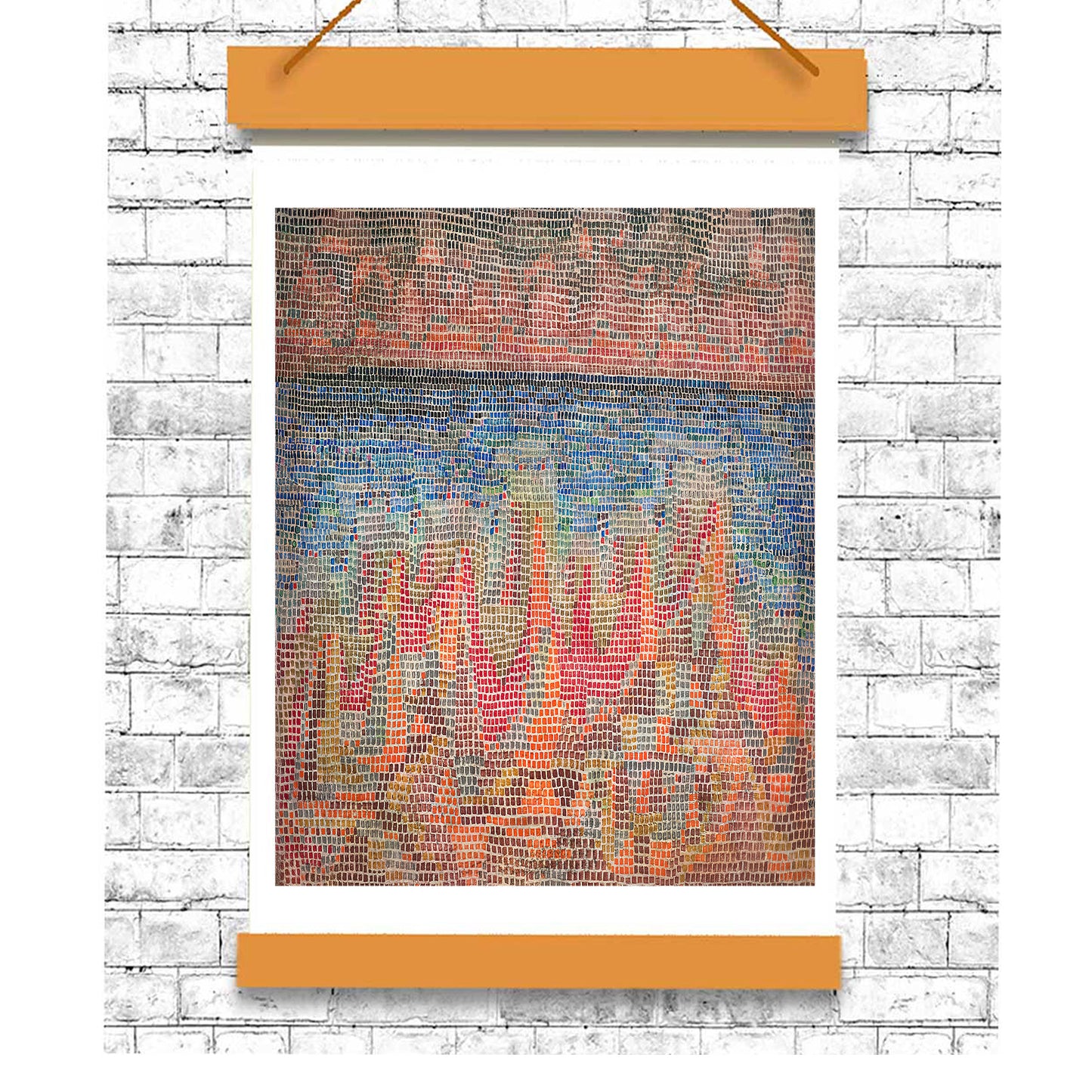 Klee Klippen am Meer by Paul Klee - Buy Print Only or Mounted with Choice of Accent Color