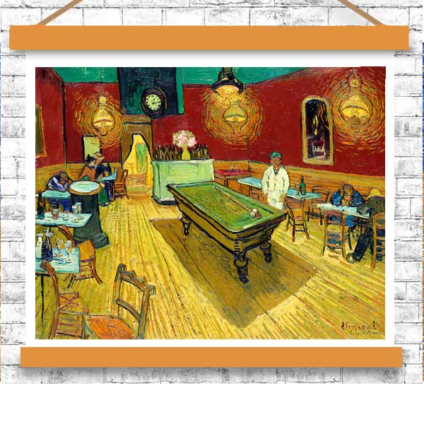 Le café de nuit (The Night Cafe) by Vincent van Gogh - Buy Print Only or Mounted with Choice of Accent Color