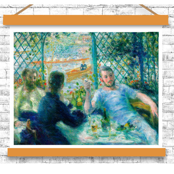 Lunch at the Restaurant Fournaise by Pierre Renoir - Buy Print Only or Mounted with Choice of Accent Color