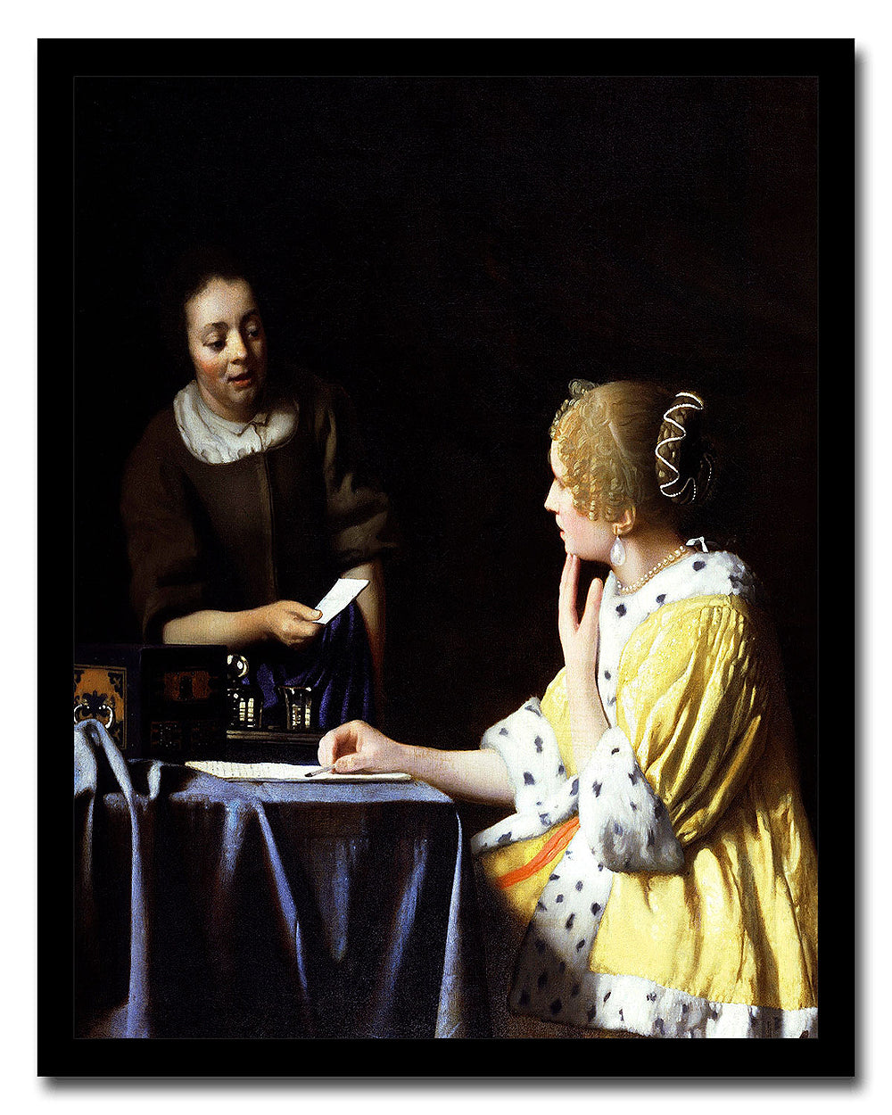 Mistress and Maid (ca. 1666–1667) by Johannes Vermeer