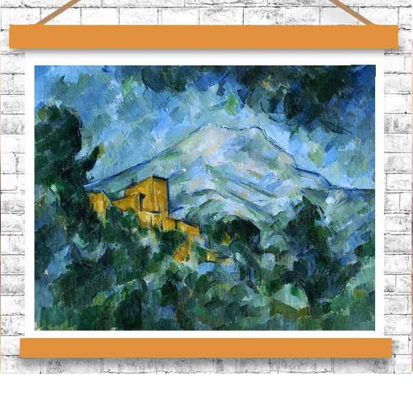 Mont Sainte-Victoire and Château Noir (ca. 1904) by Paul Cezanne - Buy Print Only or Mounted with Choice of Accent Color