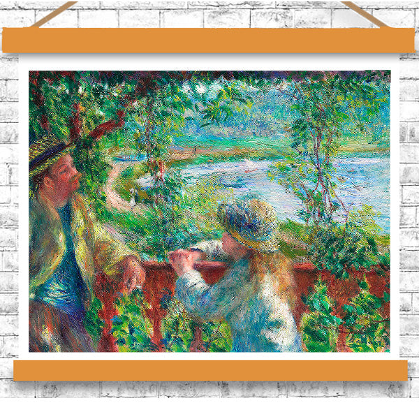 Near the Lake (1879–1890) by Pierre Renoir - Buy Print Only or Mounted with Choice of Accent Color