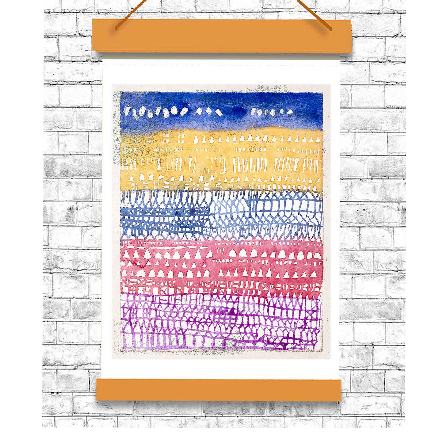 Old City (1928) by Paul Klee - Buy Print Only or Mounted with Choice of Accent Color