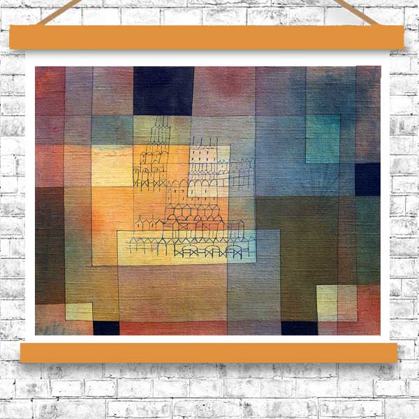 Polyphonic Architecture (1930) by Paul Klee - Buy Print Only or Mounted with Choice of Accent Color