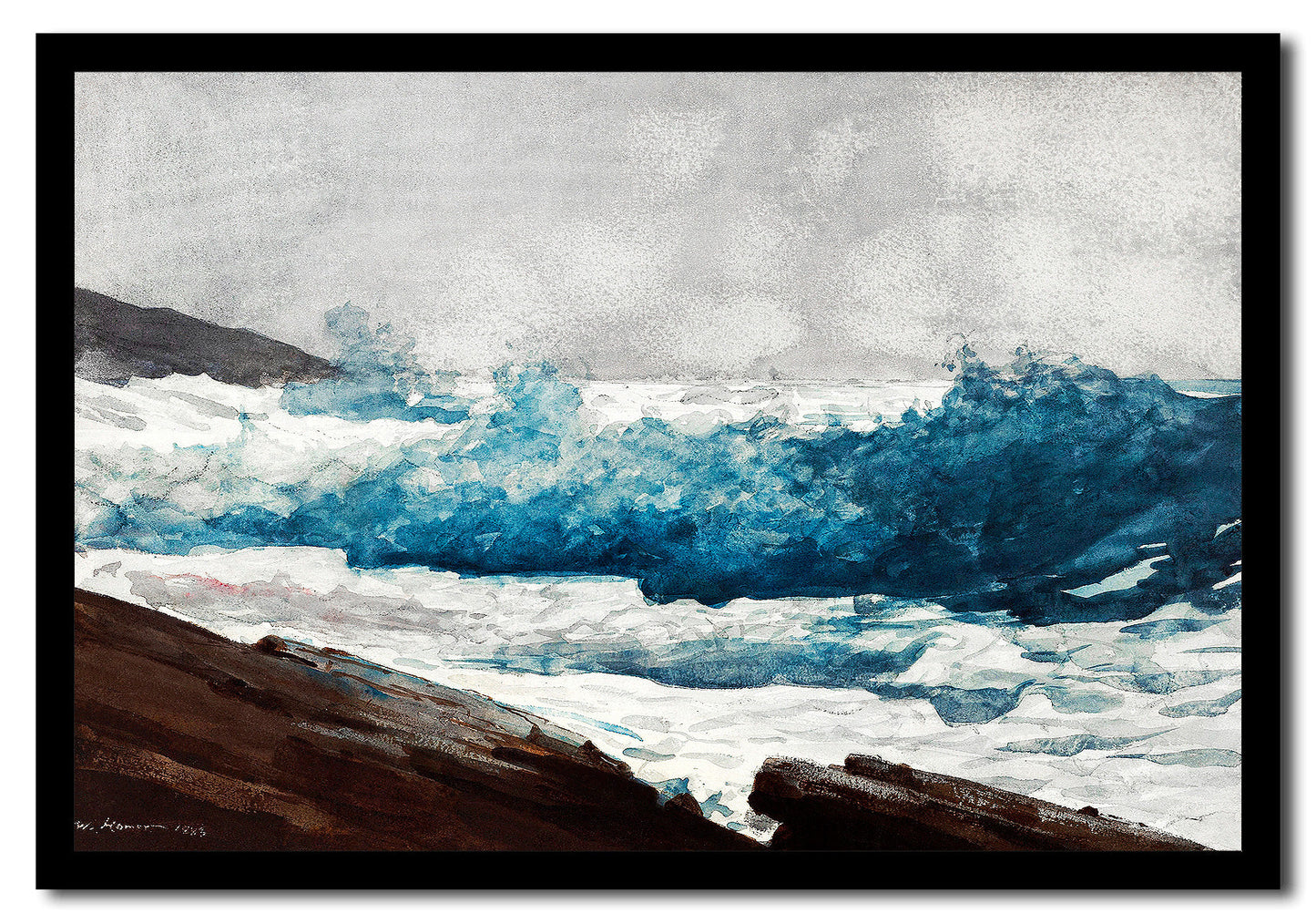 Prout’s Neck, Breakers (1883) by Winslow Homer