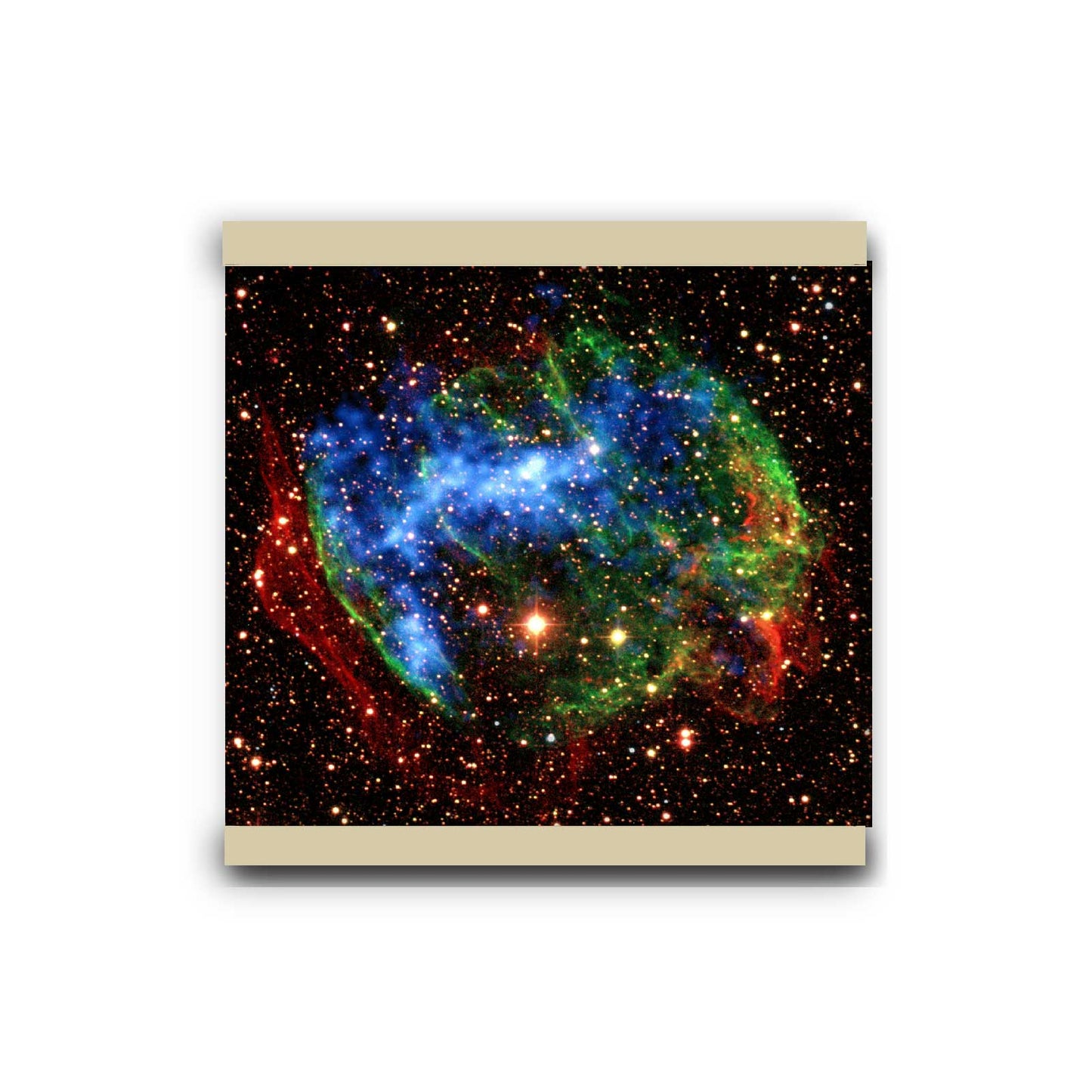 Supernova Remnant W49B | Hanging Canvas Art | Choice of Board Colors