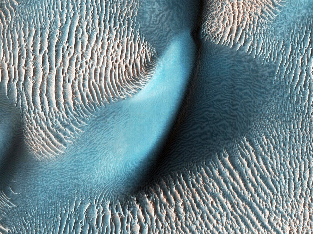 Sand dunes and ripples in Proctor Crater, Mars