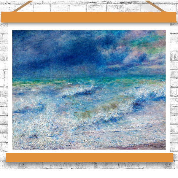Seascape (1897) by Pierre Renoir - Buy Print Only or Mounted with Choice of Accent Color