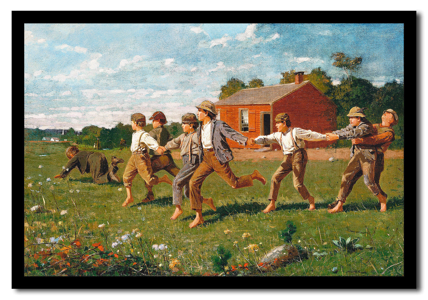 Snap the Whip (1872) by Winslow Homer