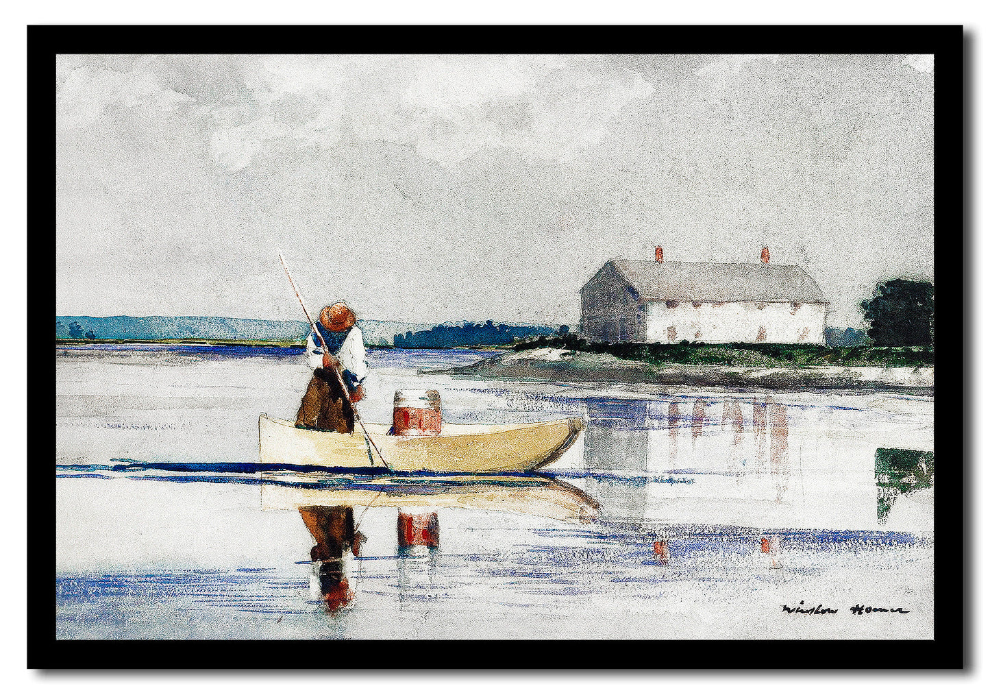 Spearing Eels in late 1800 by Winslow Homer
