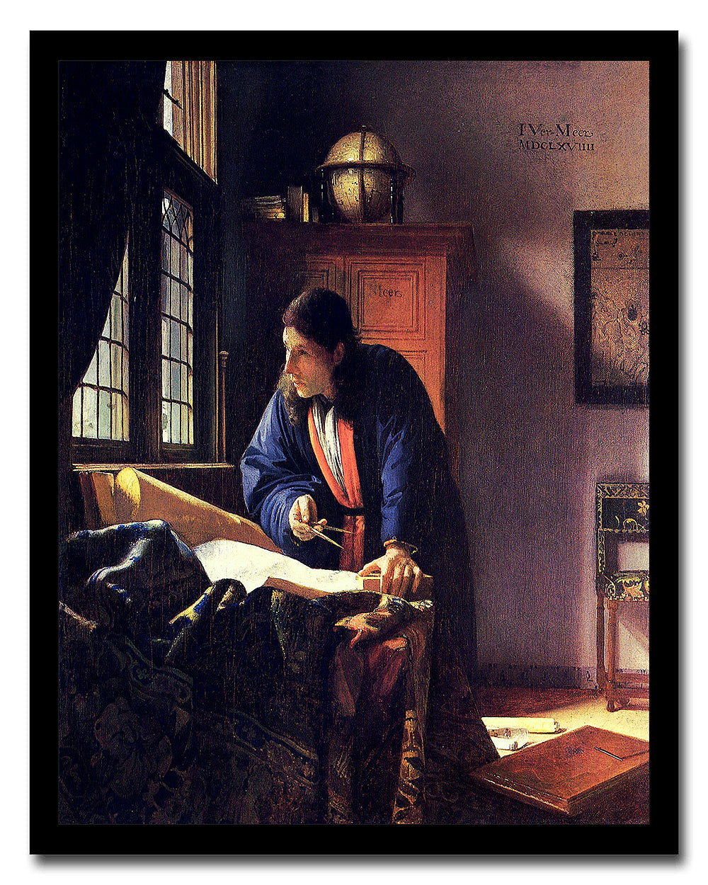 The Geographer (1669) by Johannes Vermeer