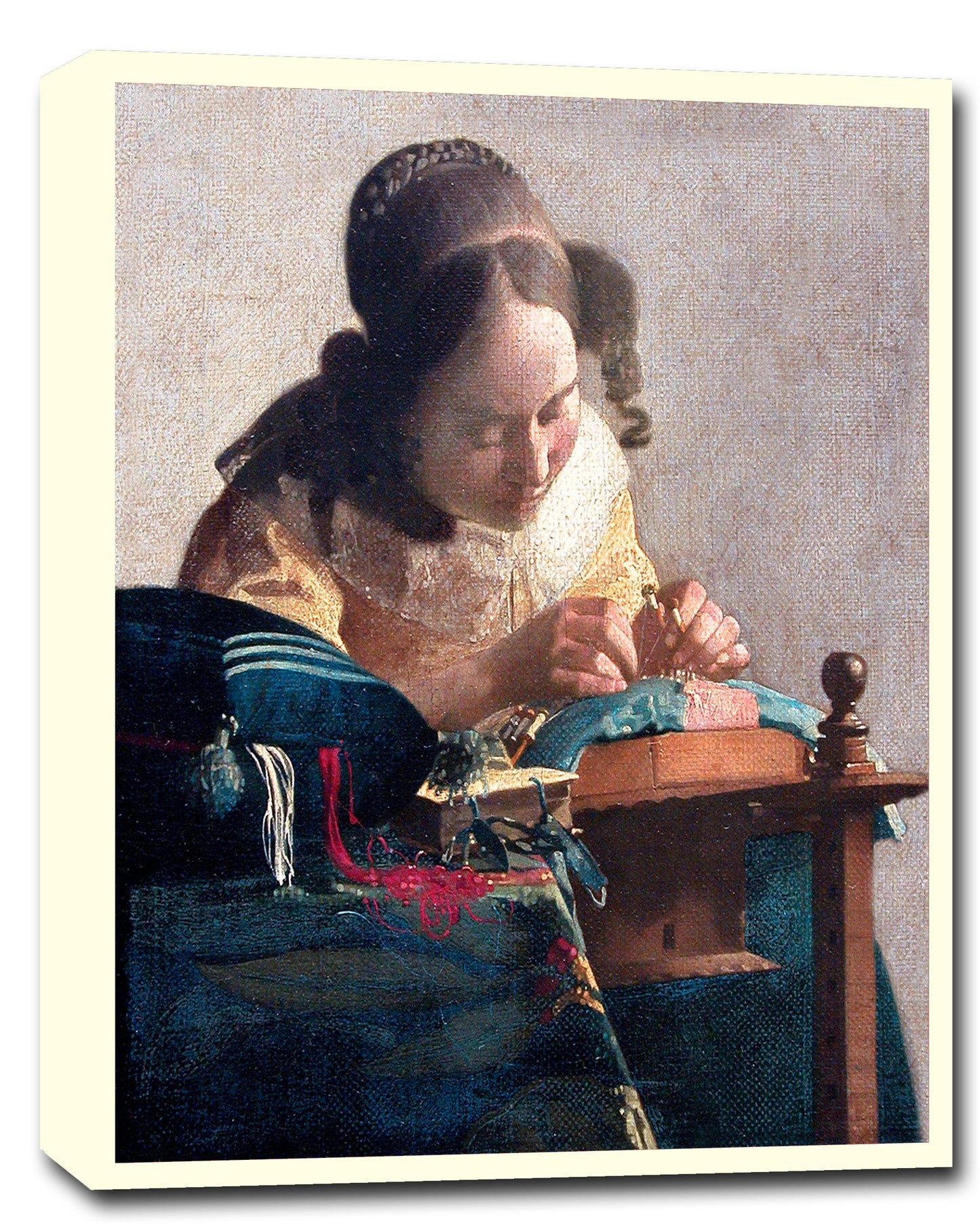 The Lacemaker (ca.1669–1671) by Johannes Vermeer
