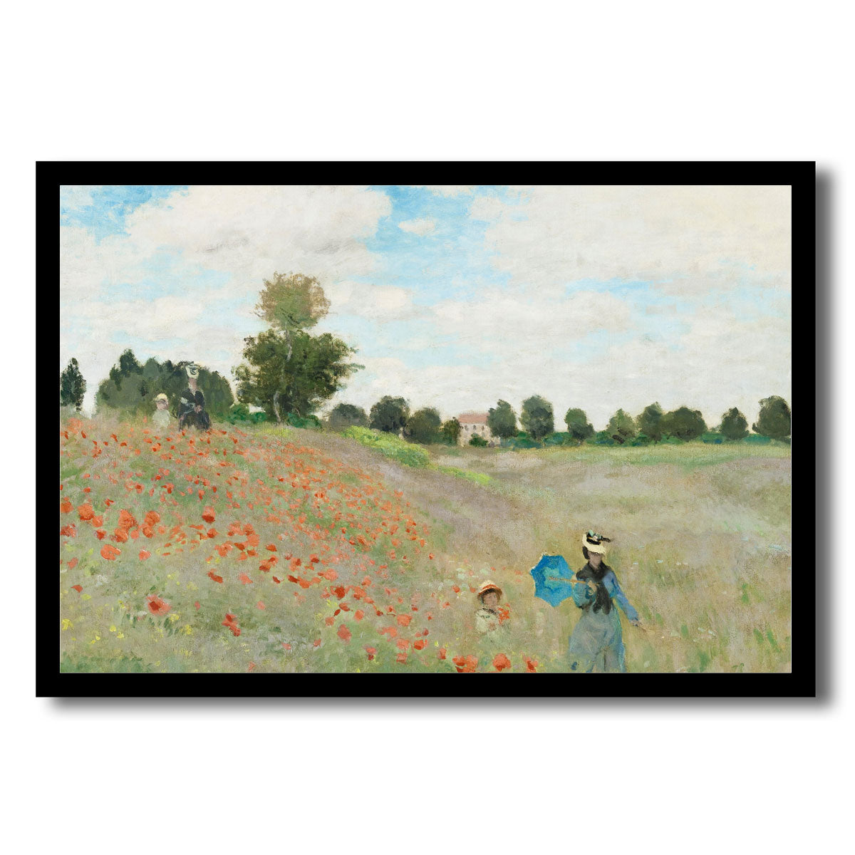 The Poppy Field near Argenteuil-(1873) by Claud Monet