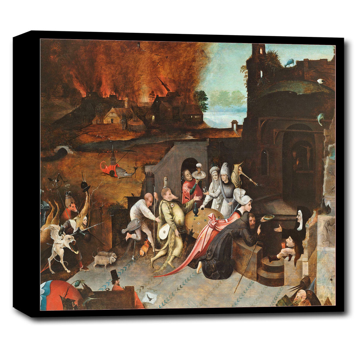 Temptation of St. Andrew by Hieronymus Brueghel - Buy Print Only or Mounted with Choice of Accent Color