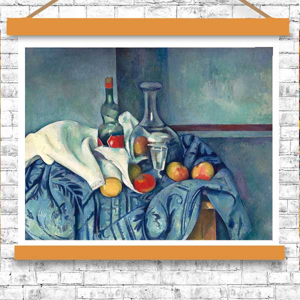 The Peppermint Bottle by Paul Cezanne - Buy Print Only or Mounted with Choice of Accent Color