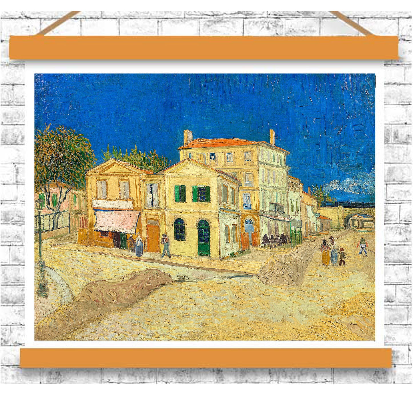The yellow house (1888) by Vincent van Gogh - Buy Print Only or Mounted with Choice of Accent Color