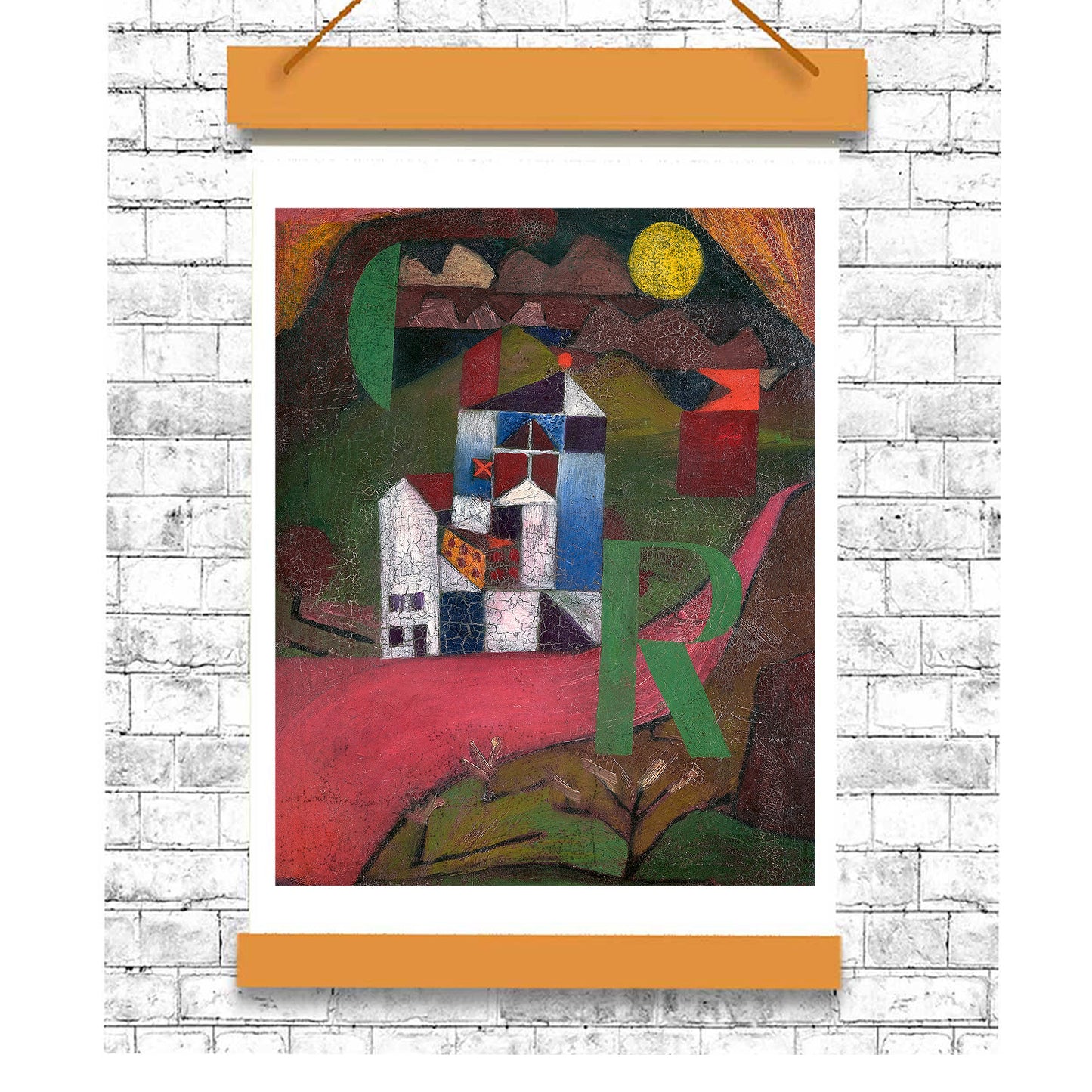 Villa R (1919) by Paul Klee - Buy Print Only or Mounted with Choice of Accent Color