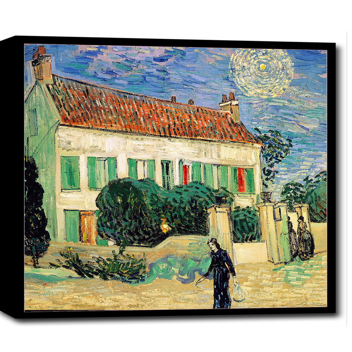 Whitehouse Night by Vincent van Gogh - Buy Print Only or Mounted with Choice of Accent Color