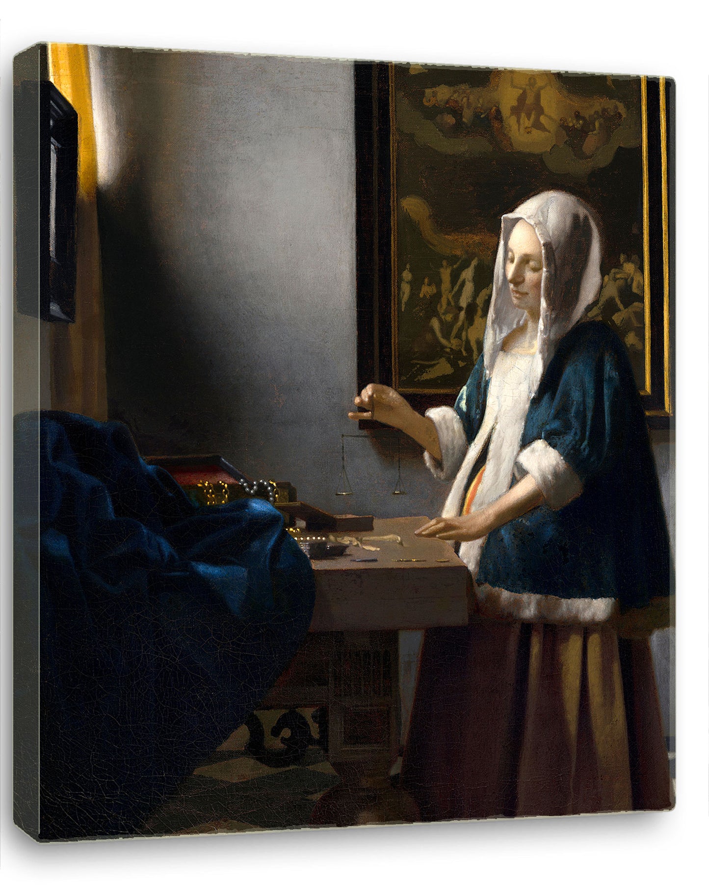 Woman Holding a Balance (ca. 1664) by Johannes Vermeer
