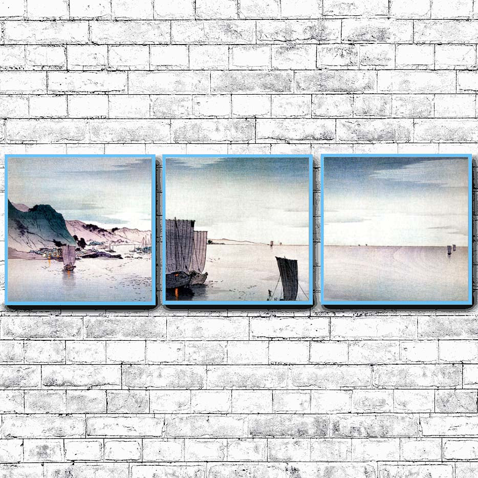 Yūgure no hansen (1900–1915) by Ohara Koson