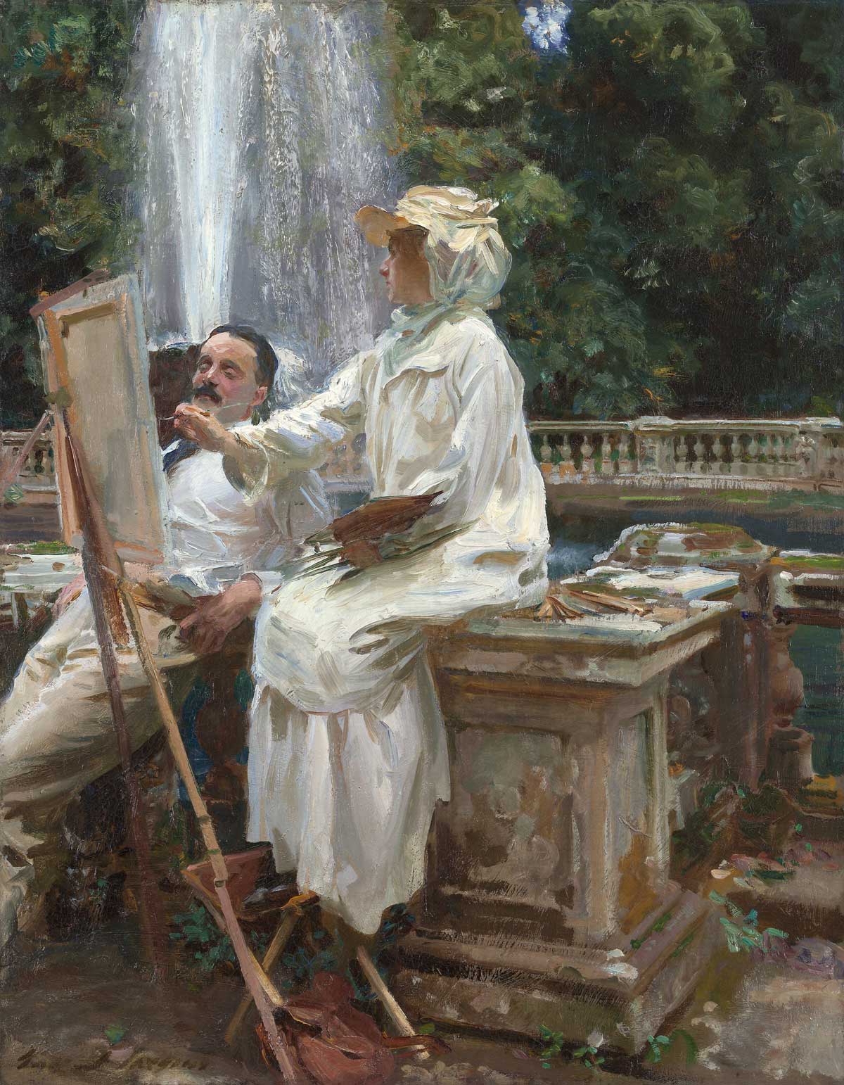 The Fountain, Villa Torlonia, Frascati, Italy - John Singer Sargent