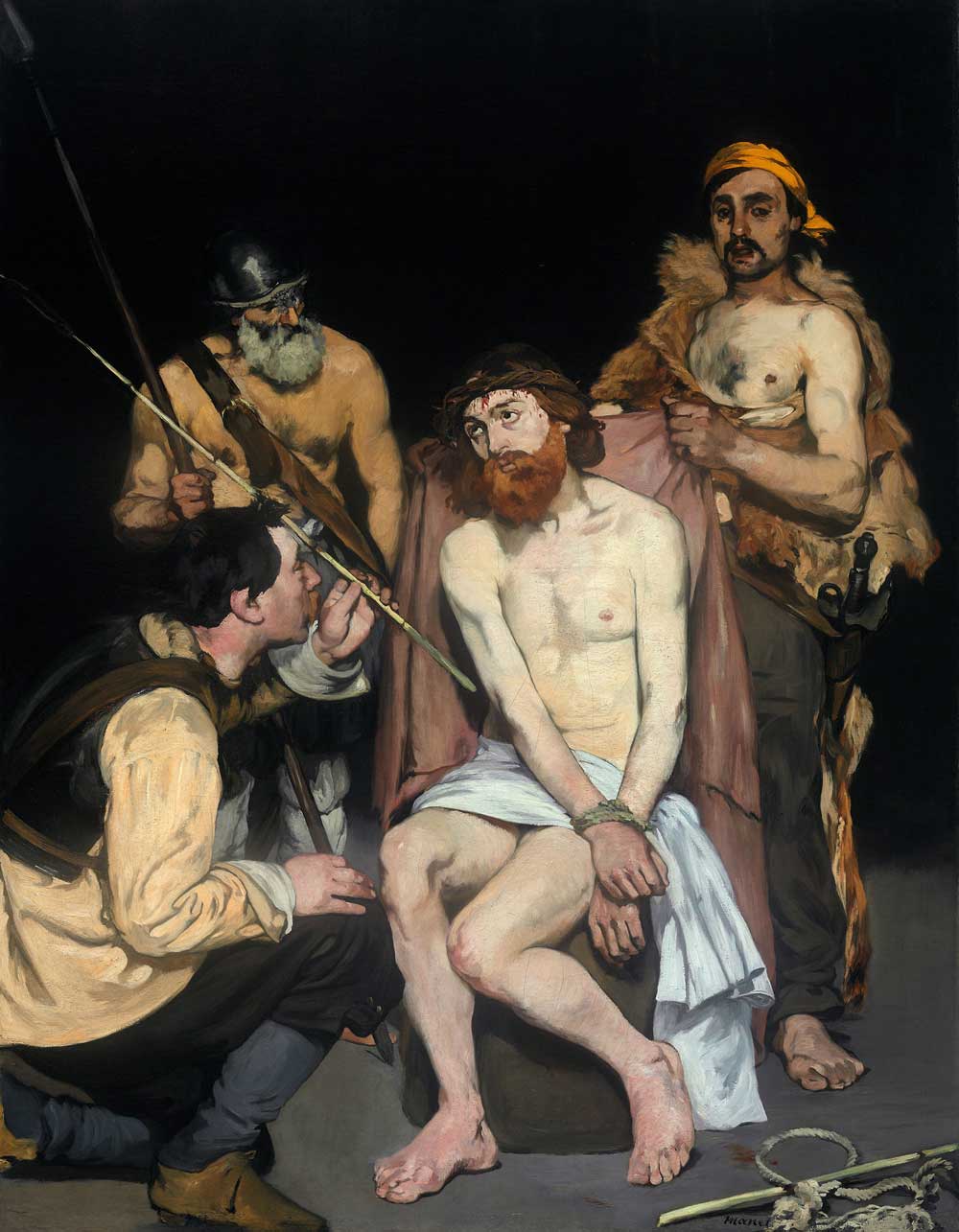 Jesus Mocked by the Soldiers by Manet