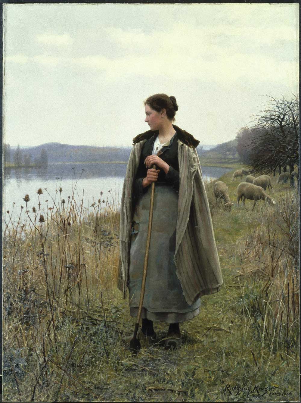 The Shepherdess of Rolleboise by Daniel Ridgway Knight