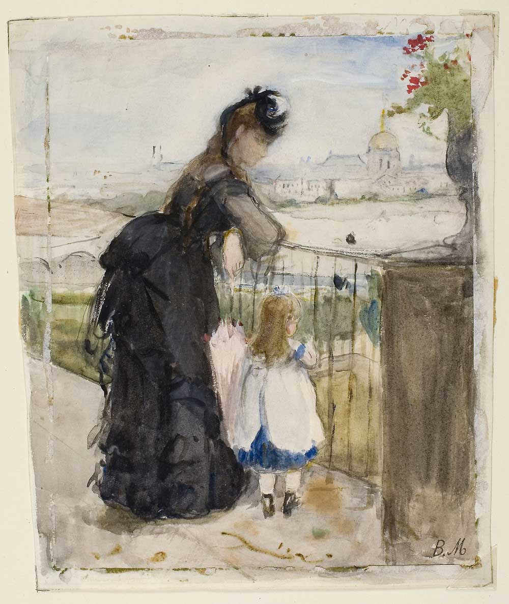 On the Balcony by Berthe Morisot