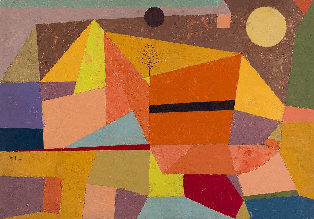 Heitere Gebirgslandschaft (Joyful Mountain Landscape) (1929) by Paul Klee