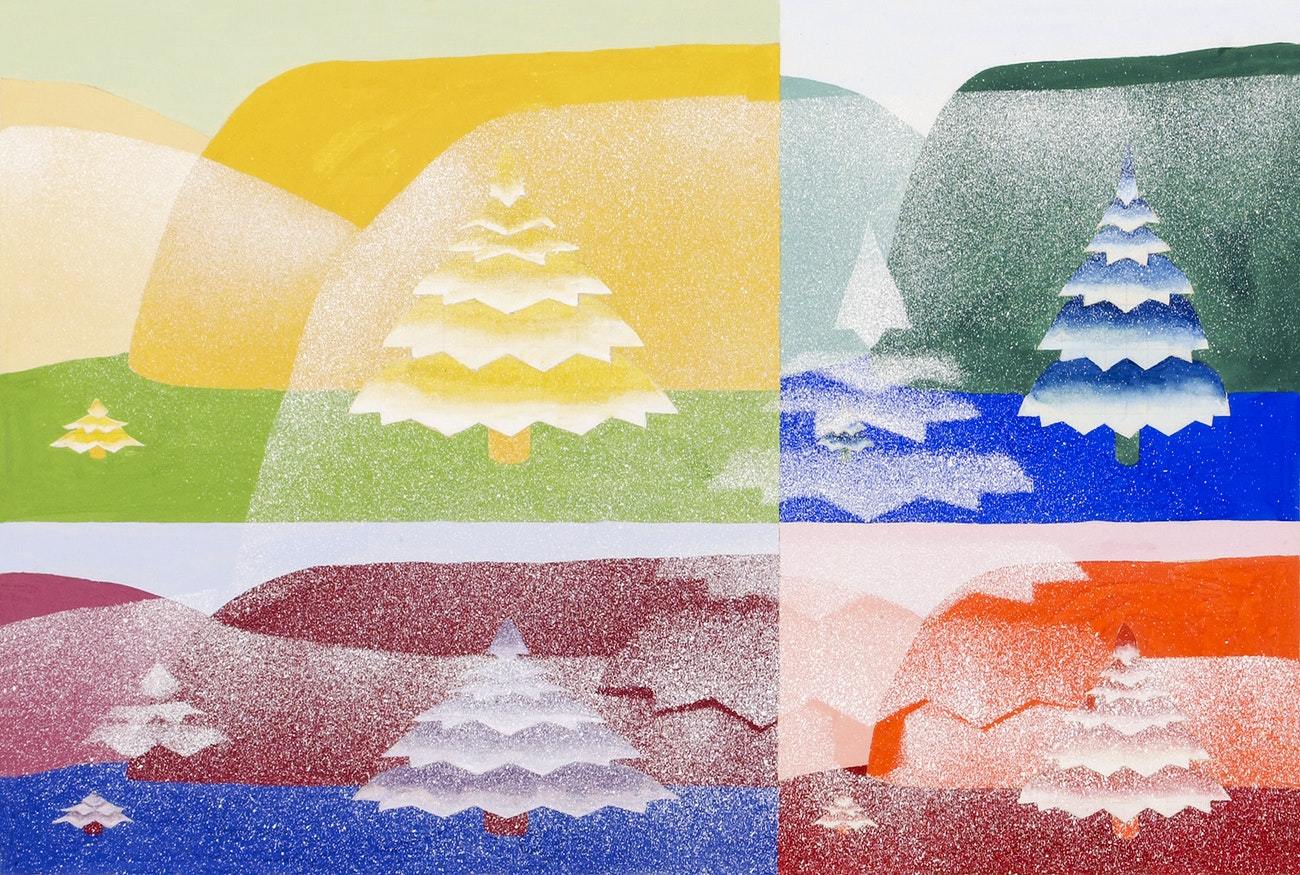 Trees (from series, the Mathematical Basis of the Arts), (ca. 1934) by Joseph Schillinger