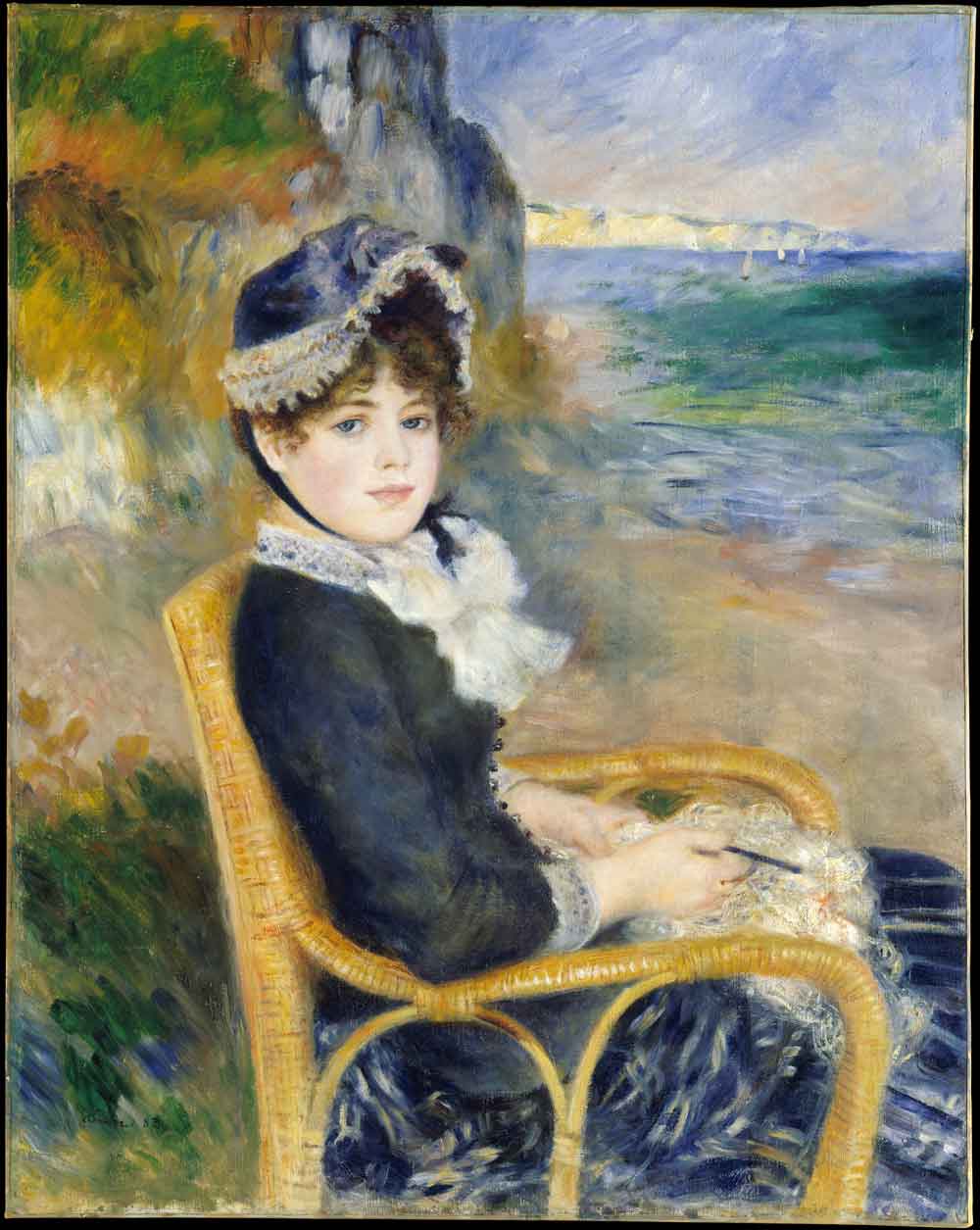 By the Seashore by Pierre-Aguste Renoir 1883
