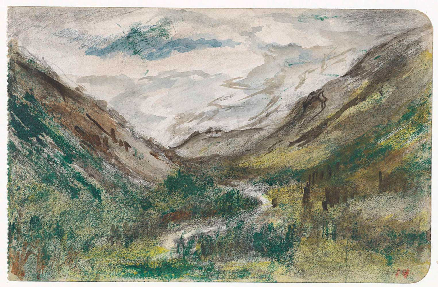 Landscape by Jozef Israëls 1850