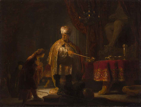 Daniel and Cyrus Before the Idol Bel by Rembrandt van Rijn 1662