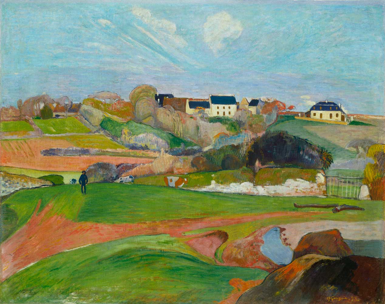 Landscape at Le Pouldu by Paul Gauguin 1890
