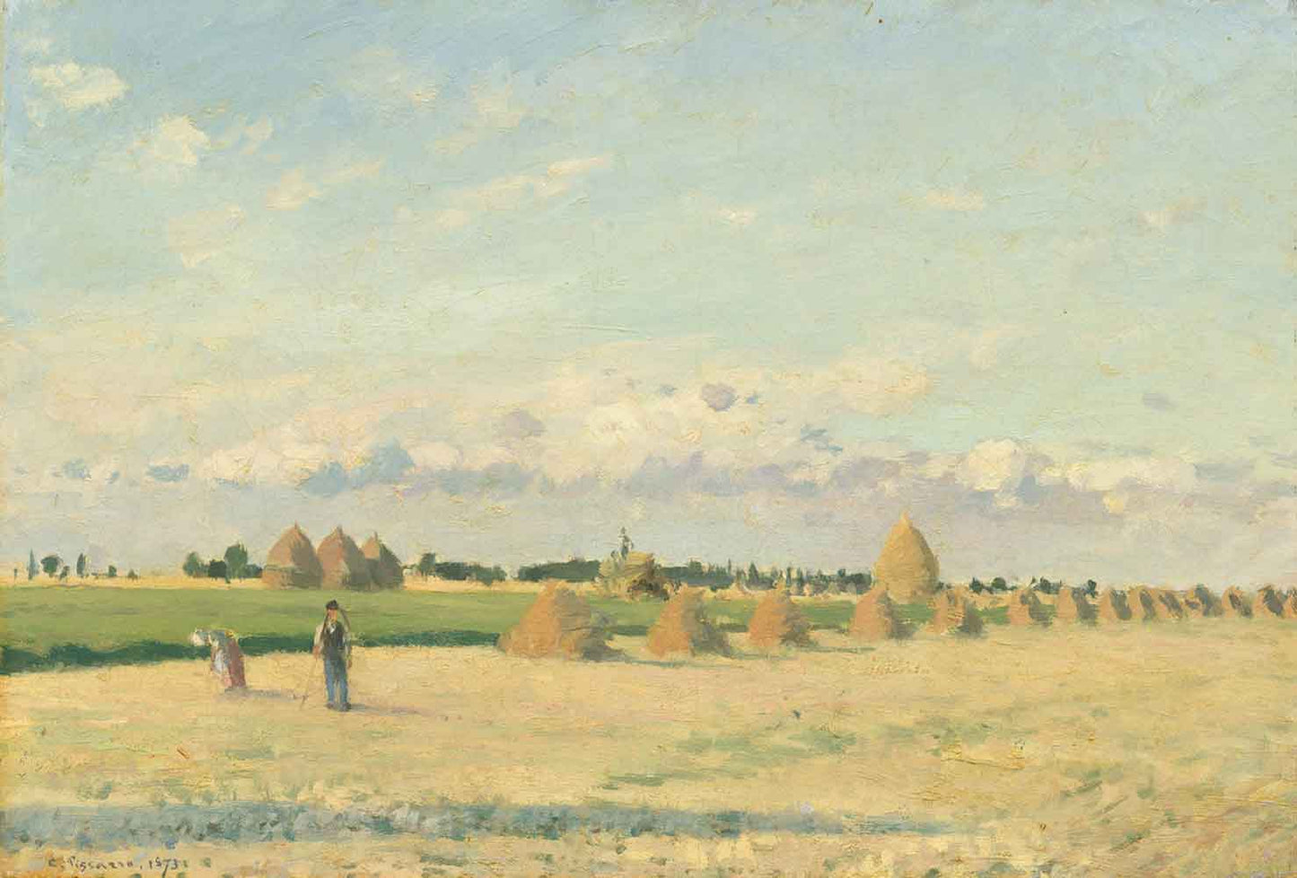 Landscape, Ile-de-France by Camille Pissarro 1873