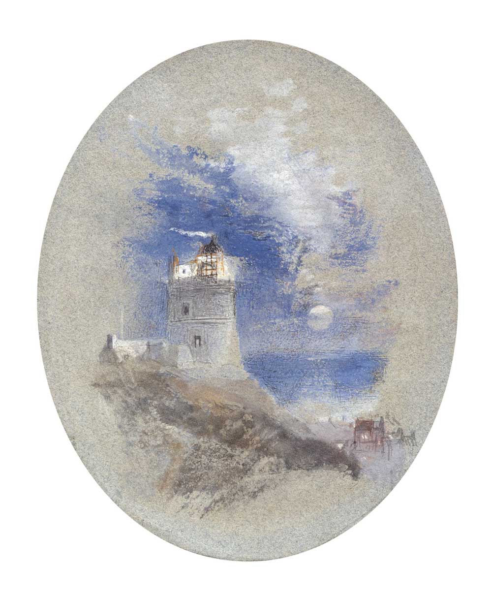 Lowestoffe Lighthouse by Joseph Mallord William Turner 1827